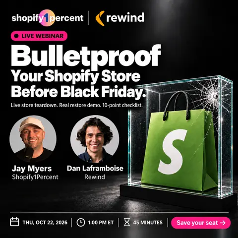 Shopify1Percent: The Best Shopify Podcast to make your Shopify business 1% better every episode