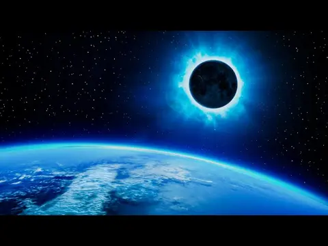 White Noise to Sleep or Study | Relaxing Total Solar Eclipse Live Stream