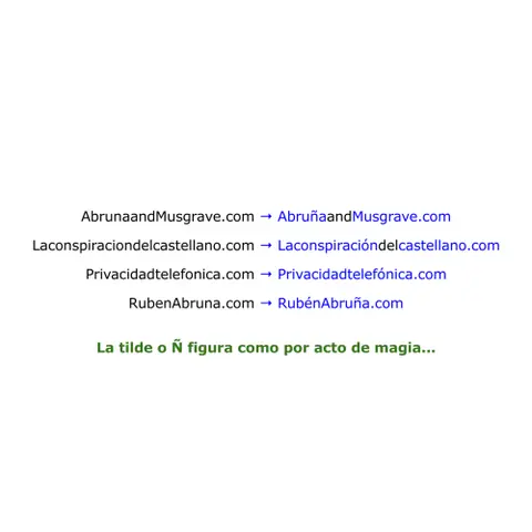 Dominios tildados (o con ñ) a prueba de todo…