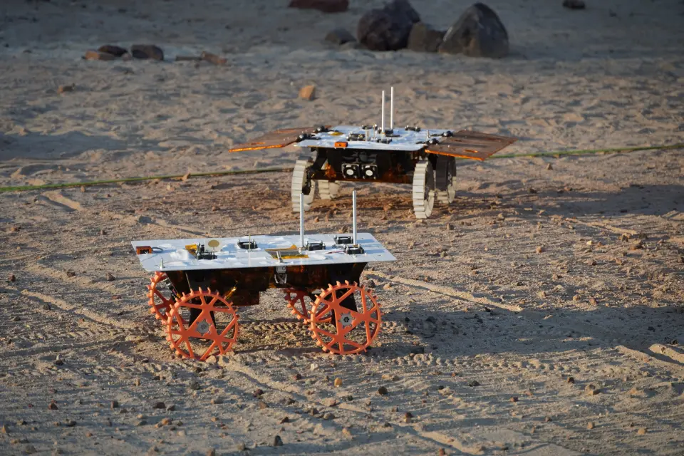 CADRE Mars Yard testing in progress