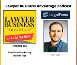 Law Firm Marketing Insider Tips with Ron Latz