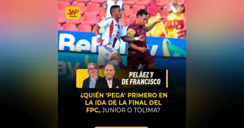 ¿Quién 'pega' primero en la ida de la final del FPC, Junior o Tolima?