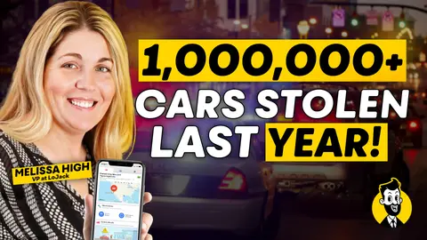 #82 Solving the car theft epidemic, 1,000,000+ stolen last year, How theft is impacting auto insurance, Brands not at risk of vehicle theft? | Melissa High, Vice President of LoJack
