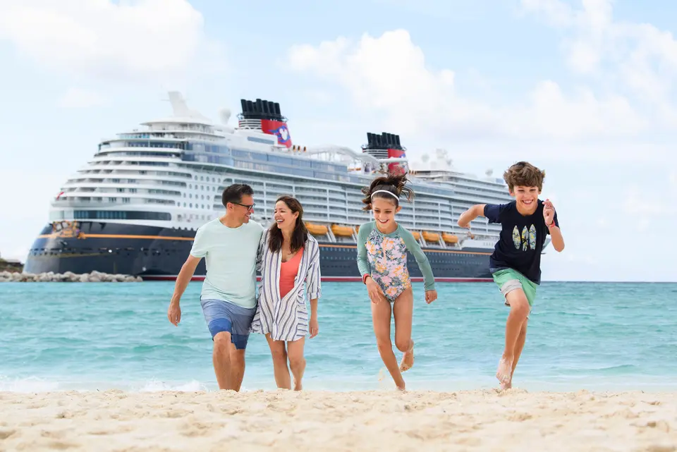 Family at Castaway Cay on Disney Cruise Line Disney Cruise Line Family Picture