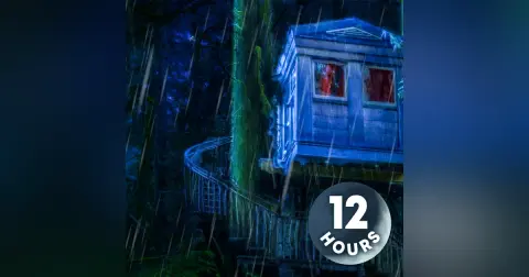 Thunder & Rain Noise to Sleep 12 Hours | Spooky Season Edition