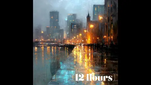 Overcast Rainy Day for Sleep ☁️ Gentle Drizzle & Misty Calm | Sleep Sound (12 Hours)