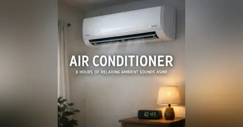 Air Conditioner - 8 Hours of Relaxing Ambient Sounds ASMR for Peaceful Rest and Relaxation