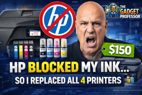 HP Blocked My Ink… So I Replaced All 4 Printers TGP#778