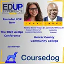 LIVE from the 2026 ⁠AcOps Conference⁠ powered by ⁠Coursedog⁠ - w/ Dr. James H. Whitney III⁠, Assoc. Provost, & ⁠Adelina Marini Thorpe⁠, Asst. Dir. Academic Ops, ⁠Mercer County Community College⁠