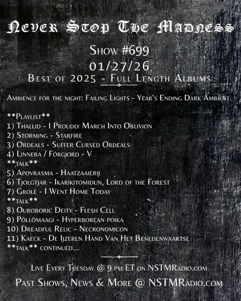 #699 - 01-27-26 - Best of 2025: Full Length Albums