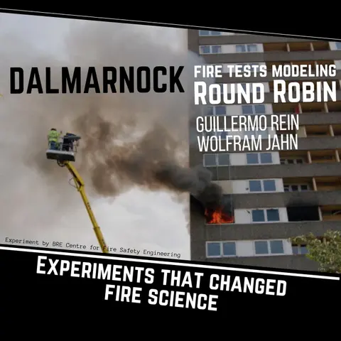 076 - Experiments that changed fire science pt. 1 - Dalmarnock Fire Tests Round Robin study with Guillermo Rein and Wolfram Jahn