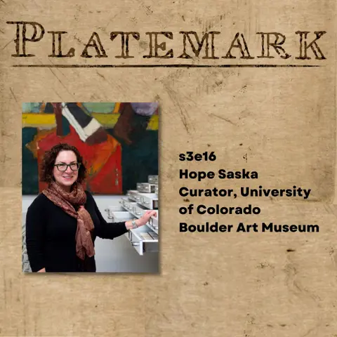 S3e16 on taking in a Shark's Ink's archive with curator Hope Saska