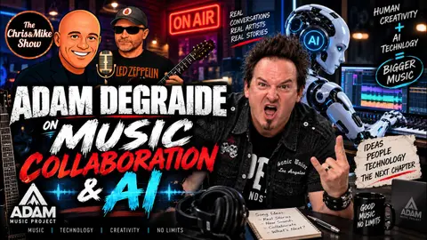 Adam DeGraide on Music Collaboration & AI  #youtubeshorts #reels #ai #aimusic #podcast #chrisandmike