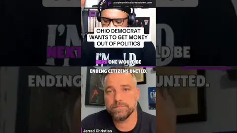 OHIO DEMOCRAT WANTS TO GET MONEY OUT OF POLITICS #ohio #ohiopolitics #politics #democrats #elections