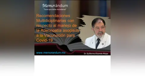 Recomendaciones Multidiciplinarias con respecto al manejo de la Adenopatía asociada a la Vacunación para Covid-19