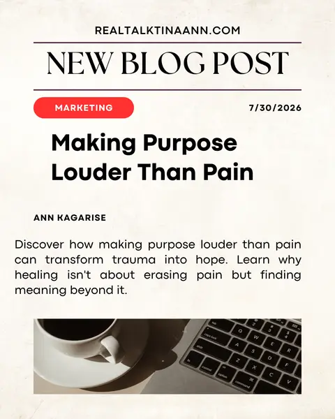 Making Purpose Louder Than Pain