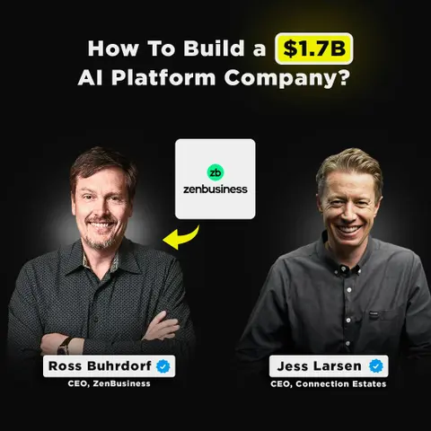 Ai, 1 Million Customers, and $1.7B Company Valuation | ZenBusiness CEO, Ross Burhdorf