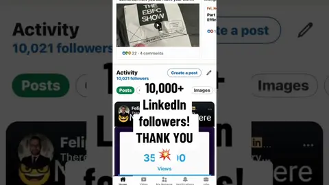 10,000 followers on LinkedIn!!!