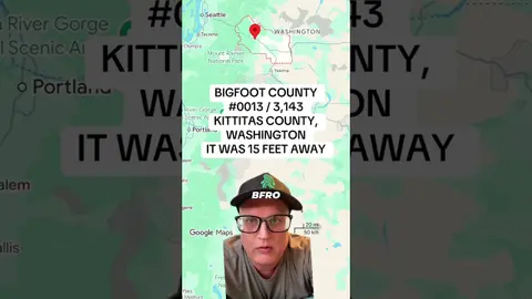 BIGFOOT IN EVERY COUNTY: KITTITAS COUNTY, WASHINGTON A 2014 Bigfoot report places two hunters on