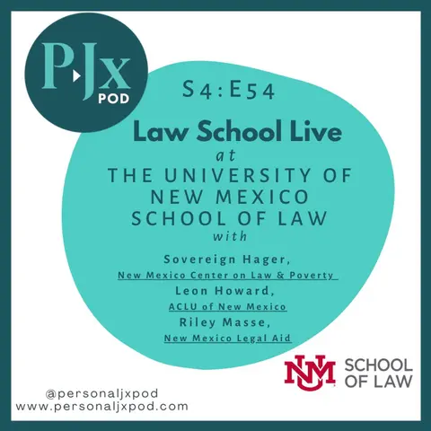 Law School Live at UNM Law with Sovereign Hager, Leon Howard, and Riley Masse
