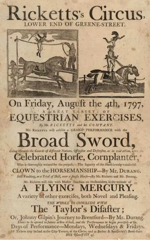Early days of Ricketts' Circus - Blog Post and Bibliography for Episode 3