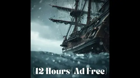Creaking Wooden Ship Sailing in Rain and Ocean Waves | Sleep Sound (12 Hours | Ad Free)