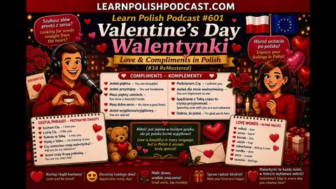 #601 Valentine's Day Walentynki — Love & Compliments in Polish (#34 ReMastered)