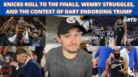 Knicks ROLL to The Finals, Wemby Struggles, and The Context of Dart Endorsing Trump