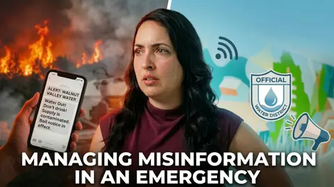When Misinformation Meets a Water Emergency