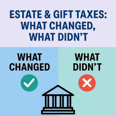 Estate & Gift Taxes: What Changed (and What Didn’t) in Trump’s Big Beautiful Bill