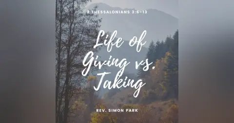 Life of Giving vs. Taking