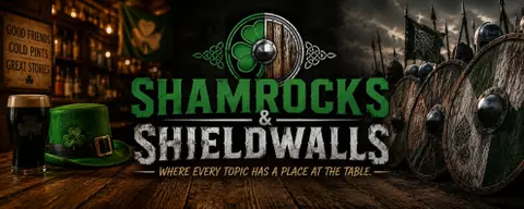 Shamrocks and Shieldwalls Podcast Logo