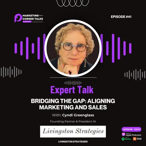 Expert Talks: Bridging the Gap - Aligning Marketing & Sales w/ Cyndi Greenglass of Livingston Strategies [Ep. 41]