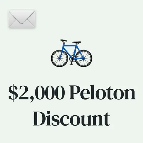 $2,000 Discount on a Peloton