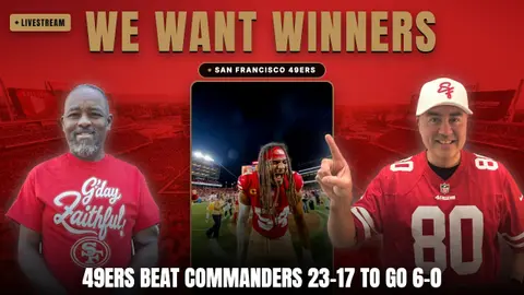 49ers Beat Commanders 23-17 to Go 6-0: Mike Evans' Achilles Scare | We Want Winners