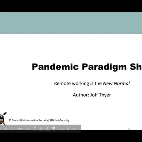 Webcast: Pandemic Paradigm Shift: Remote Working is the New Normal