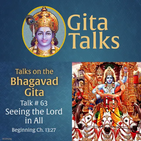Gita Talk 63–Seeing the Lord in All