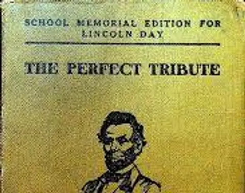 THE PERFECT TRIBUTE AN ABE LINCOLN STORY BY R.M.S. ANDREWS  AMERICA 250