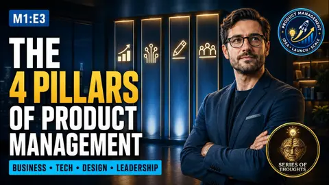 The 4 Pillars of Product Management: Business, Tech, Design & Leadership | M1:E3