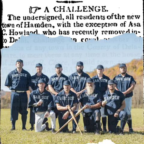 1825! Baseball ⚾️ Hamden 🗞️ and a Page in History