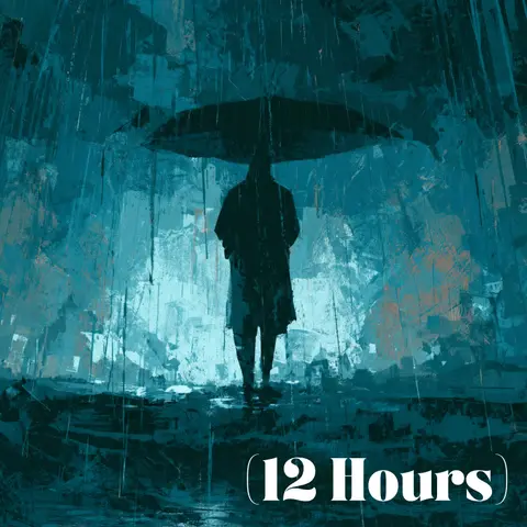 Under Umbrella in a Storm ⛈️ Rain & Distant Thunder for Sleep | Sleep Sound (12 Hours)