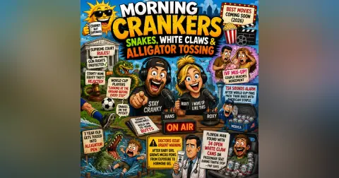 Morning Crankers: Snakes, White Claws & Alligator Tossing