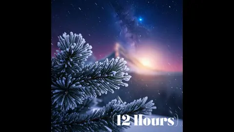 Icy Snowstorm Sounds for Sleep ❄️ Freezing Wind & Crackling Ice | Sleep Sound (12 Hours)