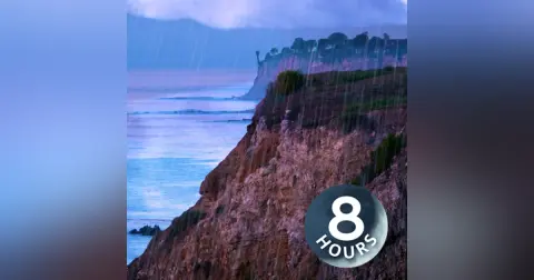 Thunderstorm & Ocean Sounds 8 Hours | Rain White Noise for Sleep or Studying
