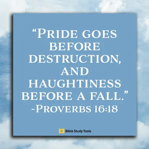 Bible Study Exercise: Pride