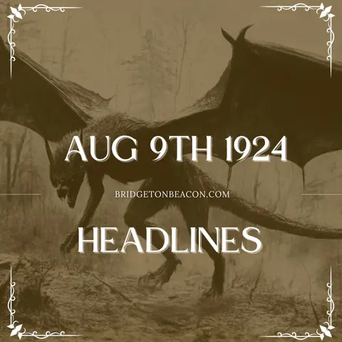 Aug 9th 1924 - Old News