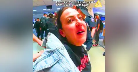Crazy Drunk Woman Thinks Police Can't Arrest Her Because She’s Foreign