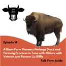 A Bison Farm Pioneers Heritage Stock and Farming Practices in Tune with Nature -- with Farmer & Veteran Liz Riffle