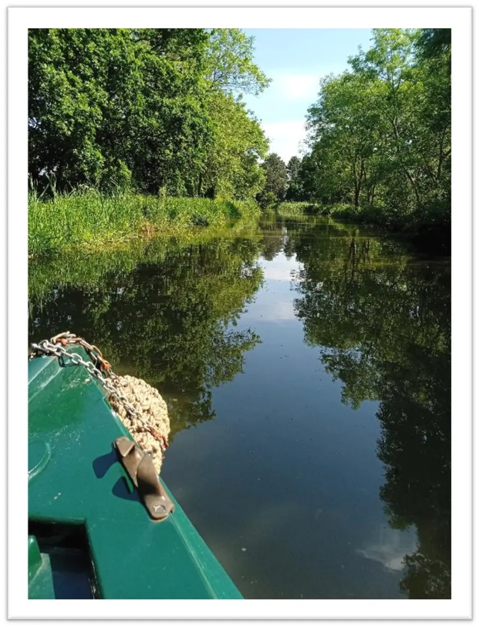 Question 2(comp).jpg Summer canal scene from bow of the Erica