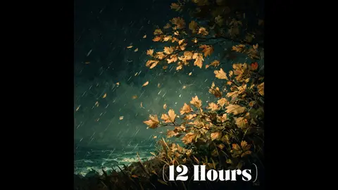 Leaves Rustling in the Rain for Sleep 🍃 Forest Wind & Gentle Rainfall | Sleep Sound (12 Hours)